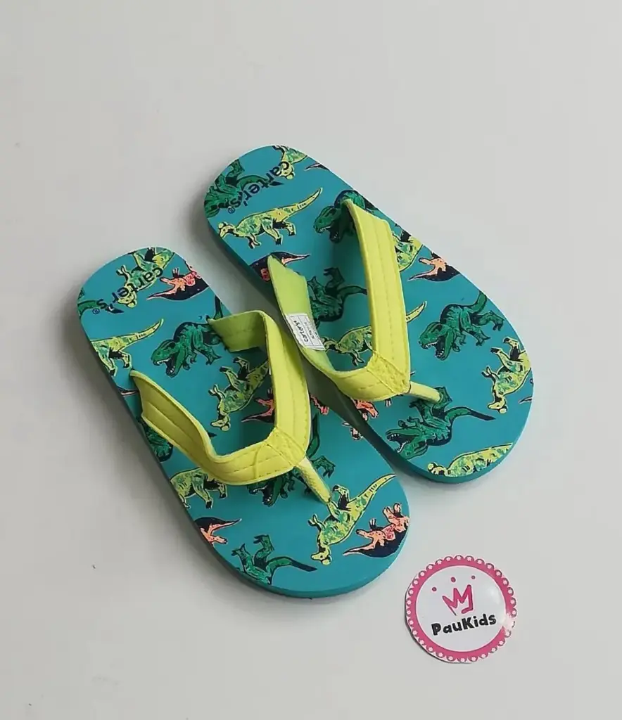 Zapatillas playeras celestes dino
