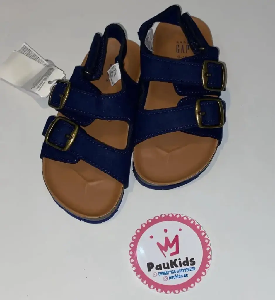 Zapatillas azul hebilla GAP