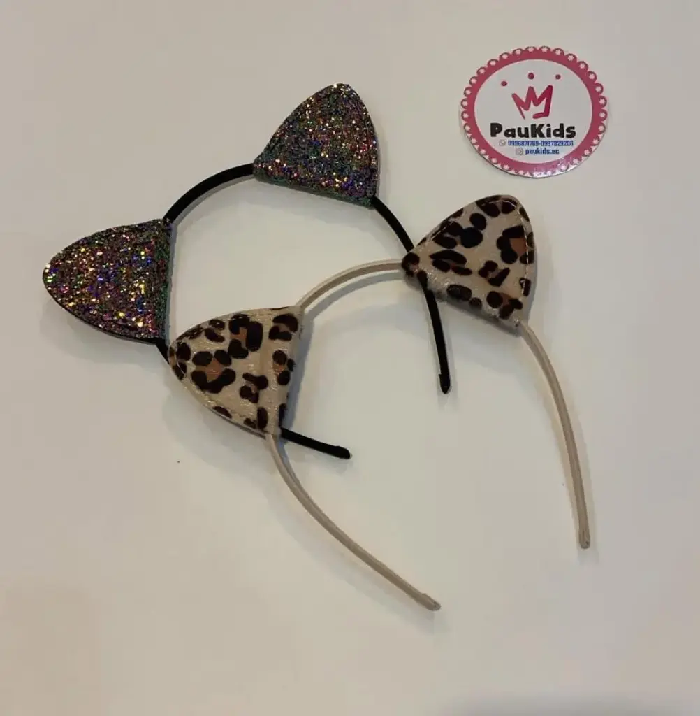 Set x2 diademas de gatito