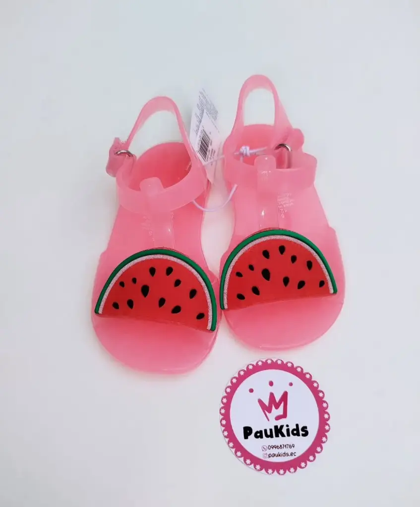Zapatillas Jelly rosada sandía