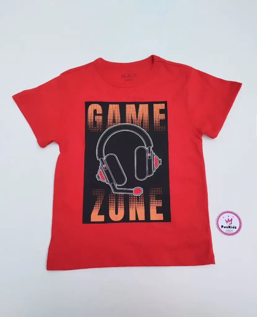 Camiseta roja game zone