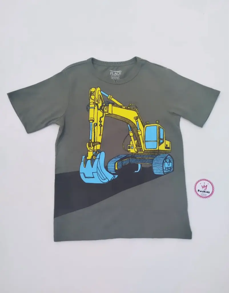 Camiseta gris tractor oruga