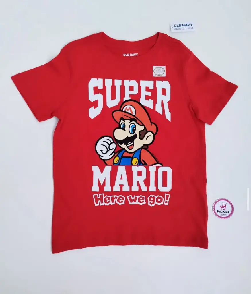 Camiseta roja super Mario