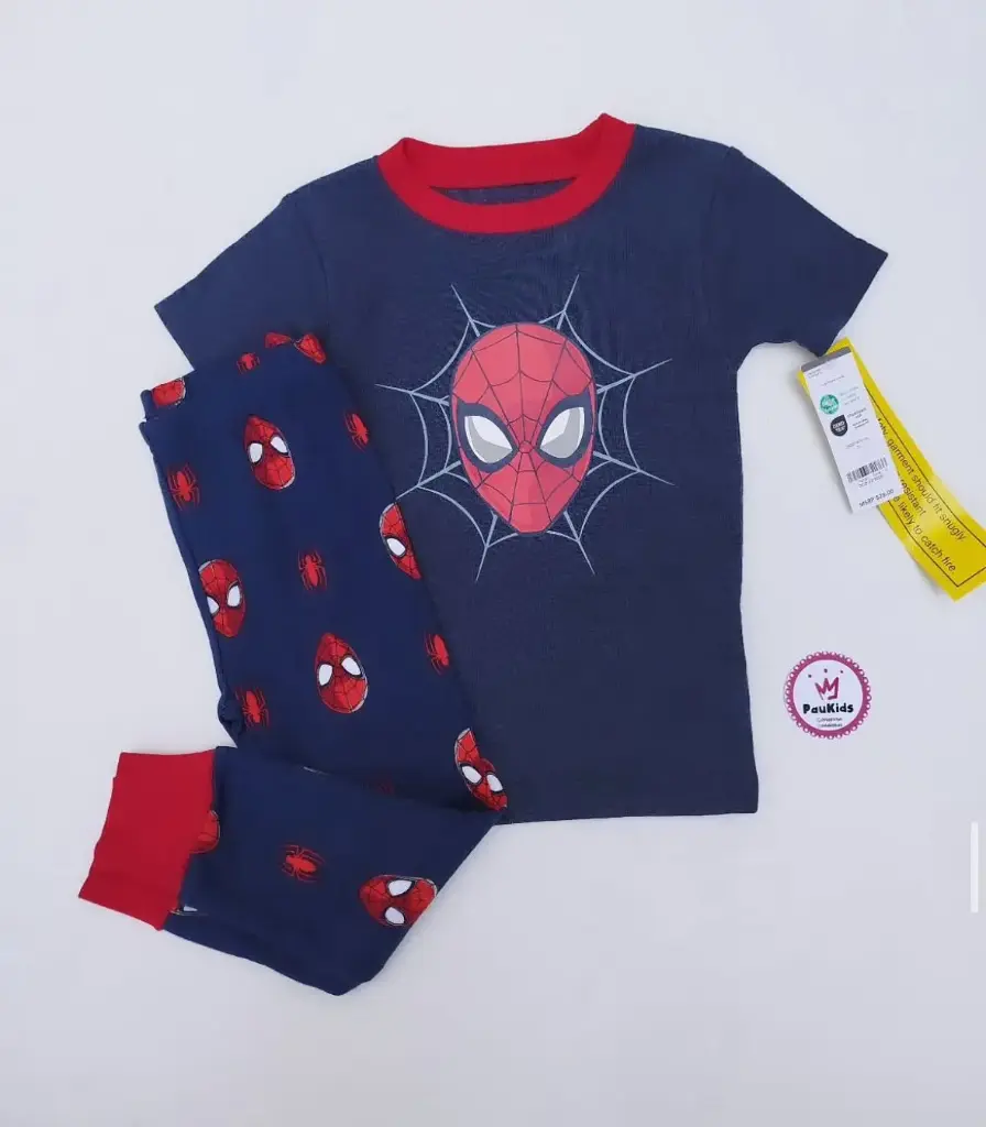 Set x2 pijama azul Spider Man