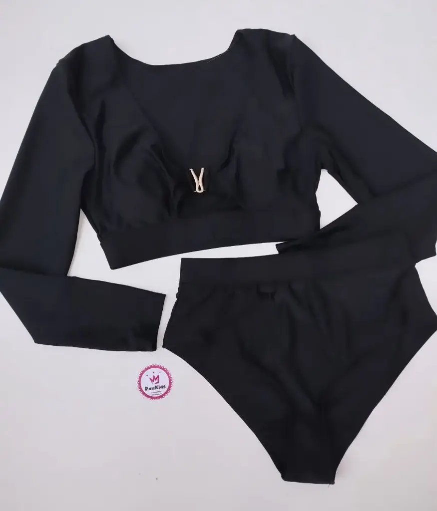 Set x2 traje de baño negro ml