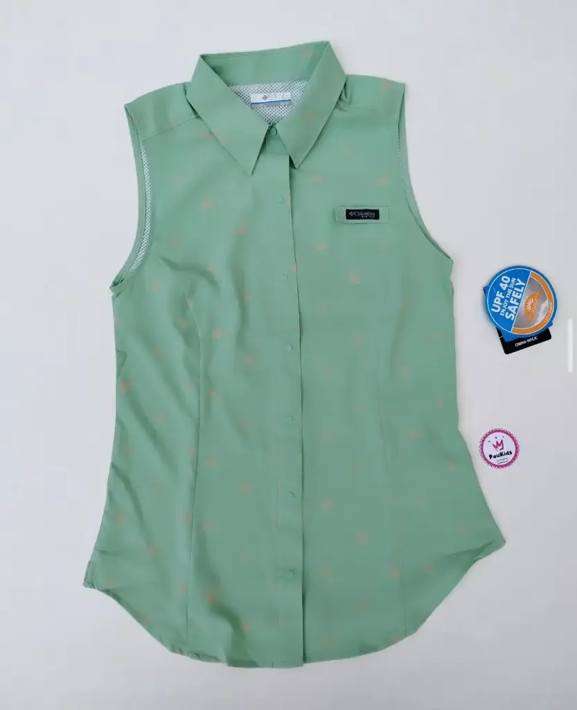 Blusa verde columbia mujer