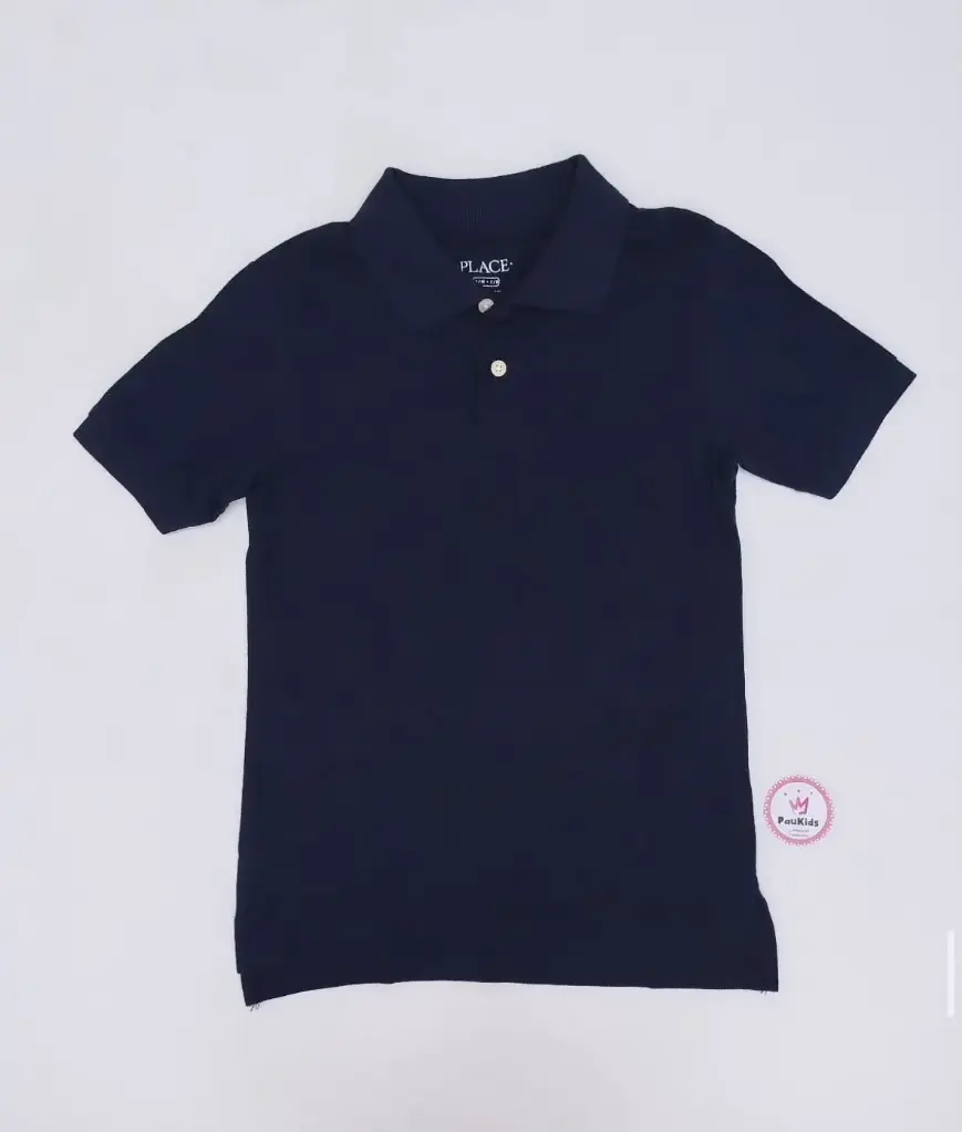 Camiseta tipo polo azul 