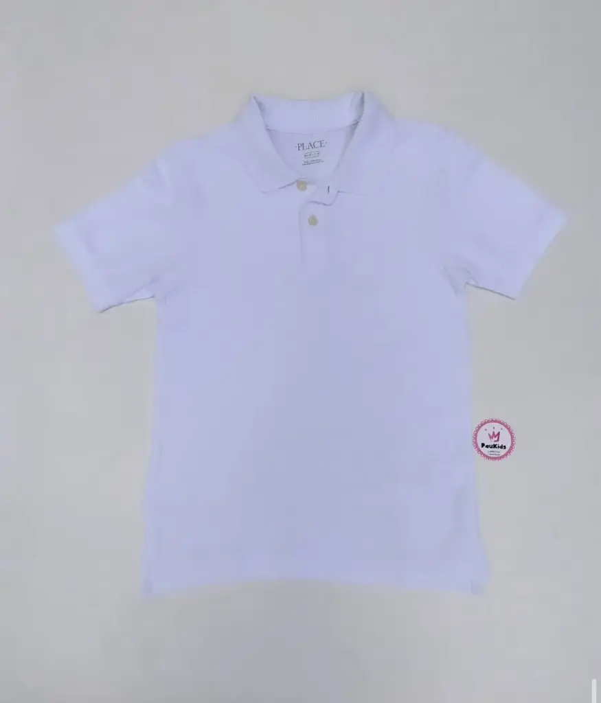 Camiseta tipo polo blanca