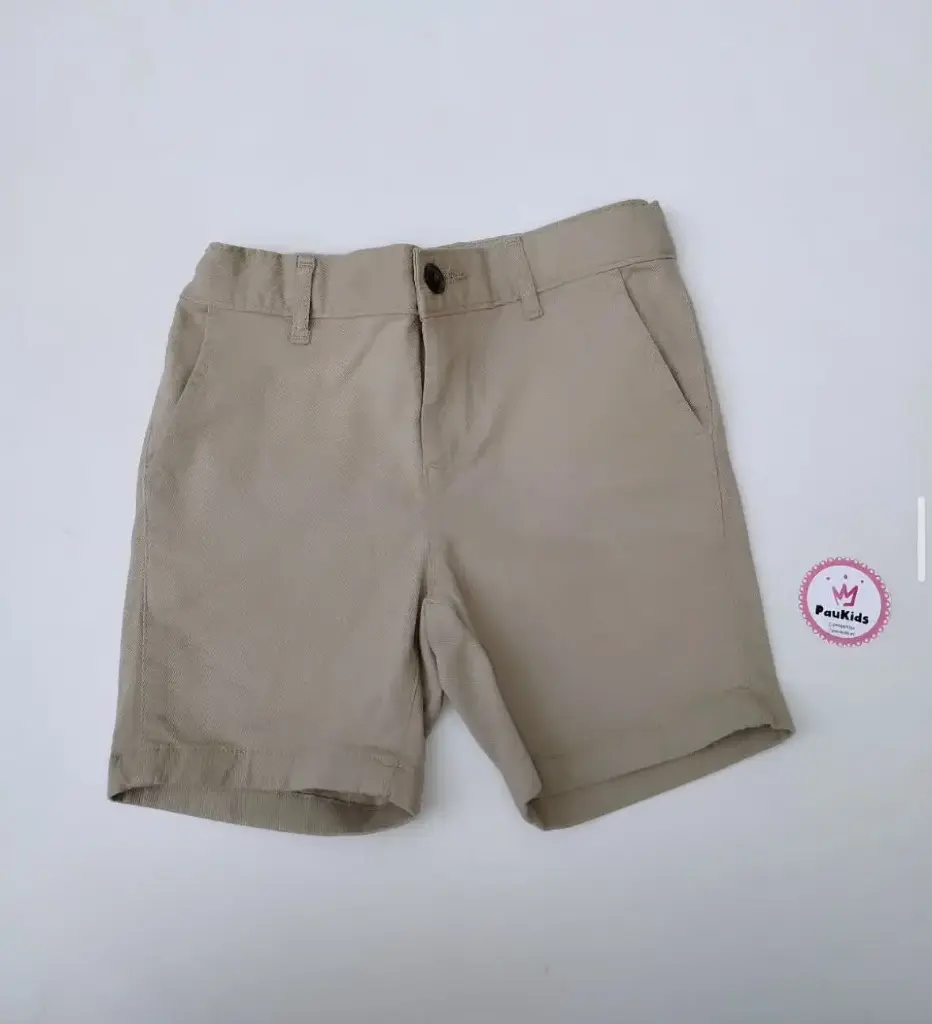 Pantaloneta caqui botones