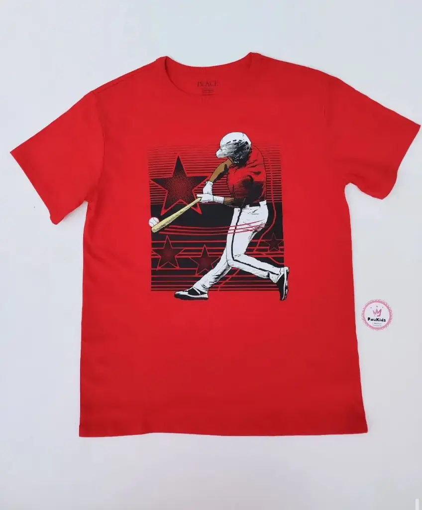 Camiseta roja beisbol