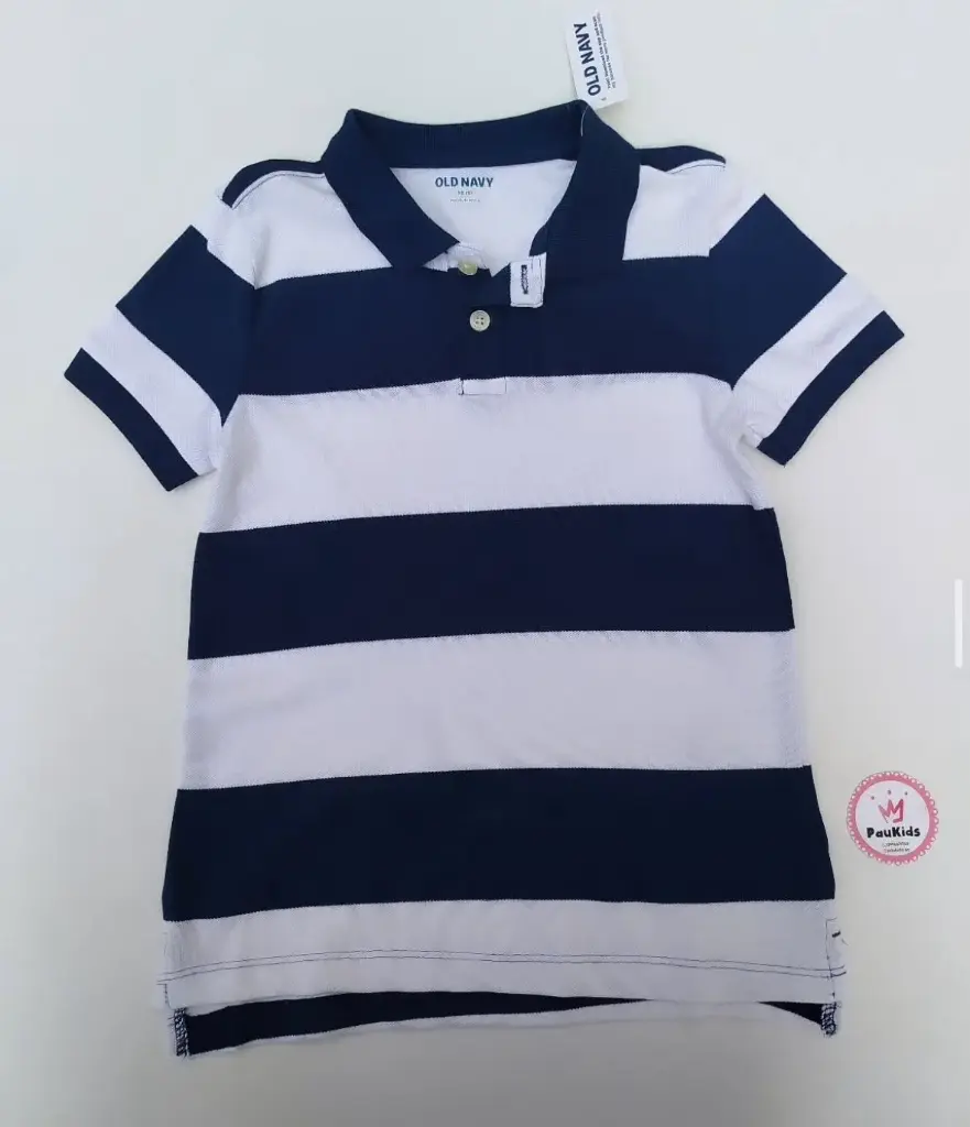 Camiseta botones azul