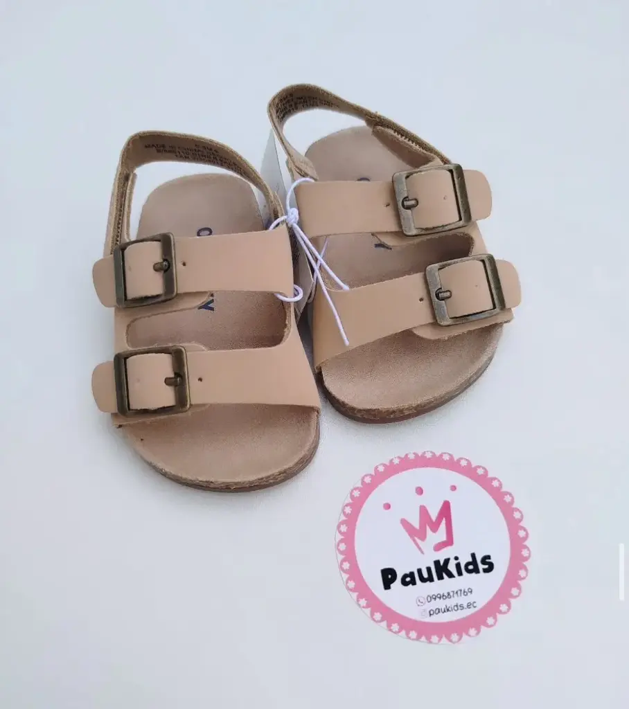 Zapatillas beige hebilla Unisex