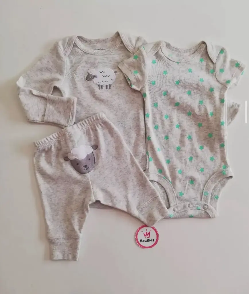 Set x3 bodies y pantalón oveja unisex