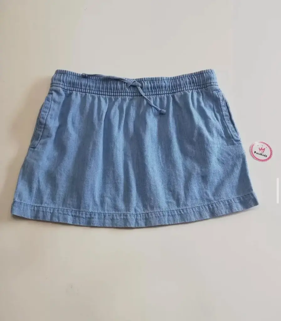 Falda azul jean