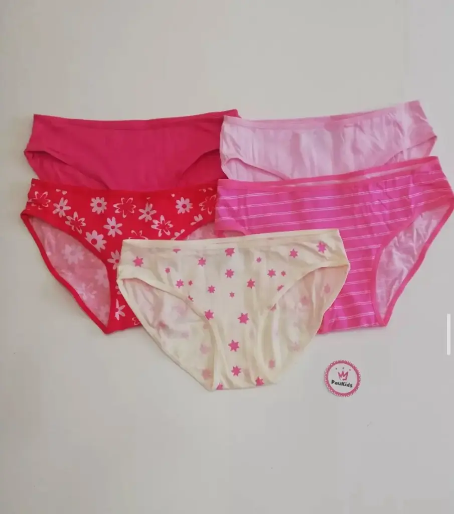 Set x5 interiores flores rojo/rosado