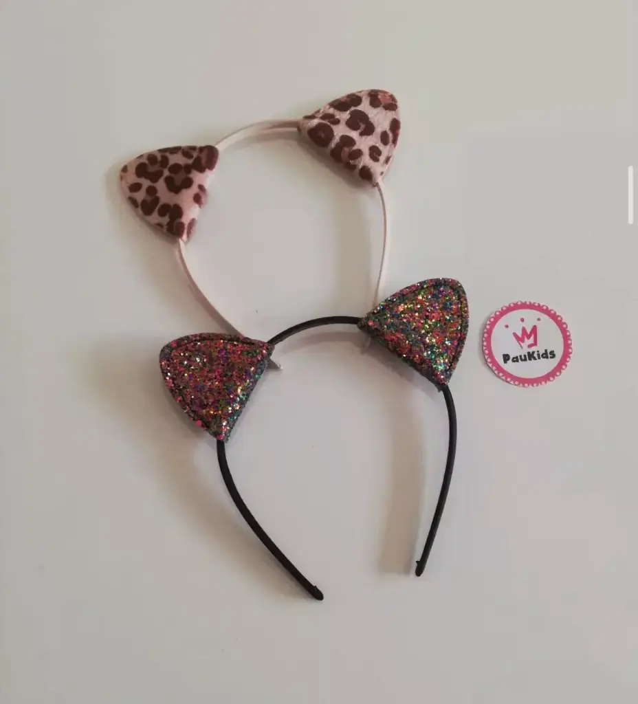 Set x2 diademas gatito