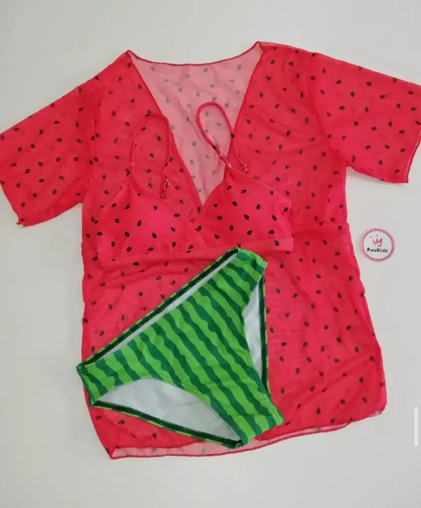 Set x3 traje de baño sandía