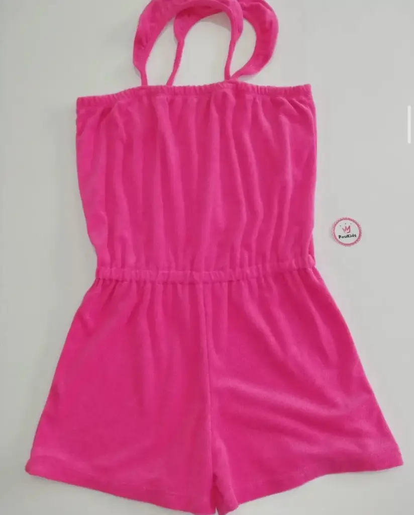 Romper salida de baño tirantes fucsia