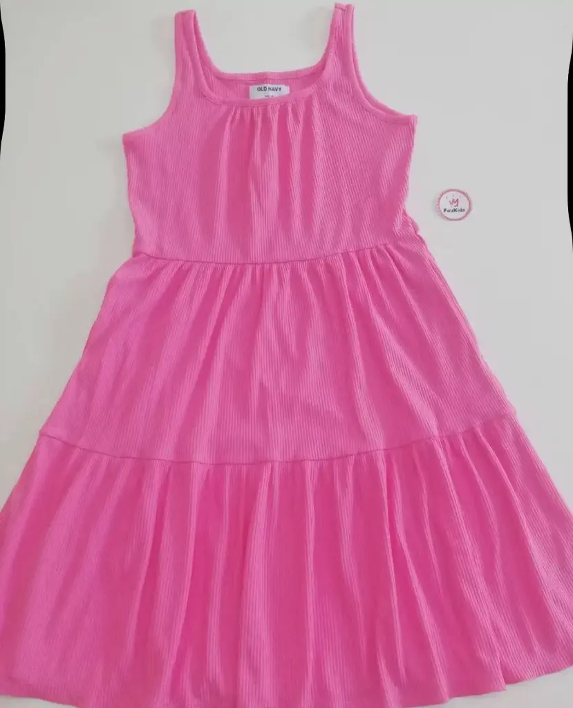Vestido sin mangas rosado