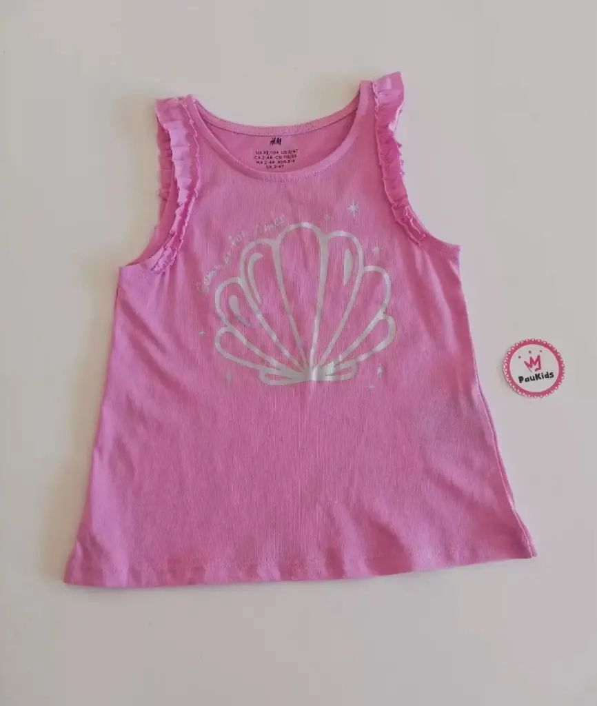 Blusa lila concha plateada