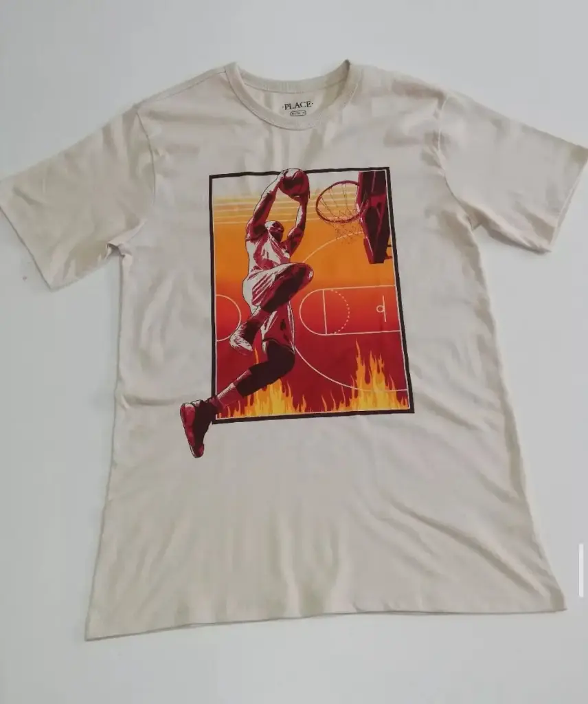Camiseta beige basketball