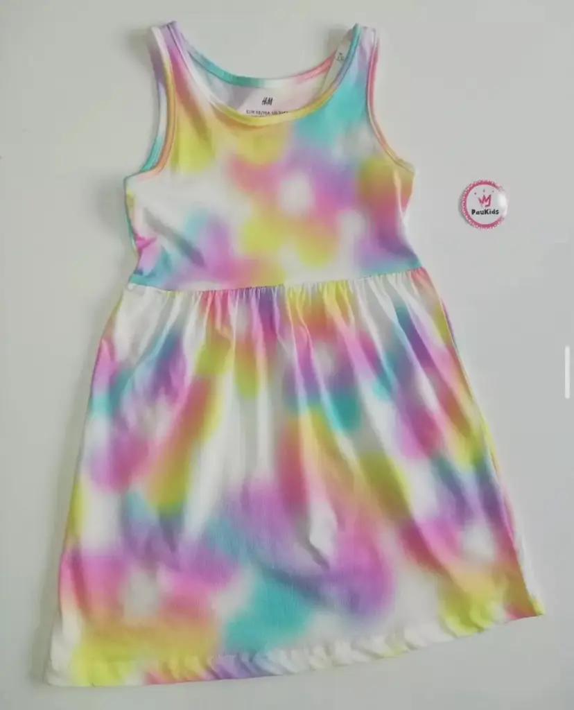 Vestido sencillo colores degradé