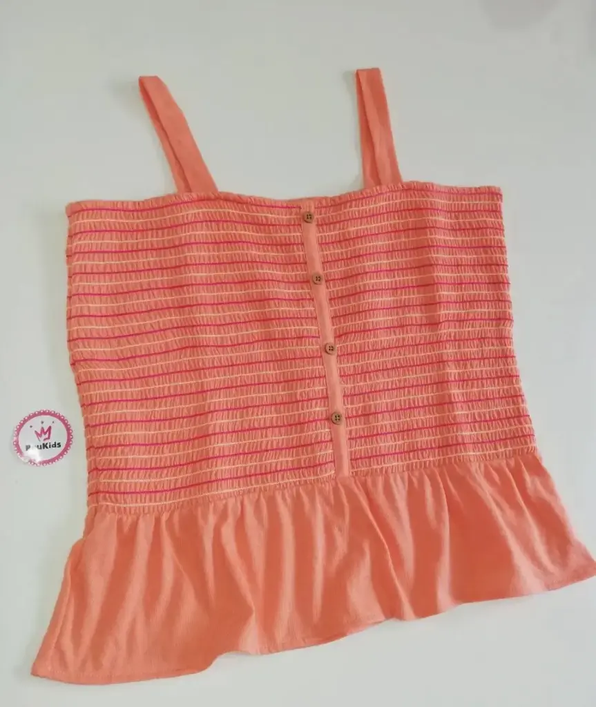 Blusa coral elásticos