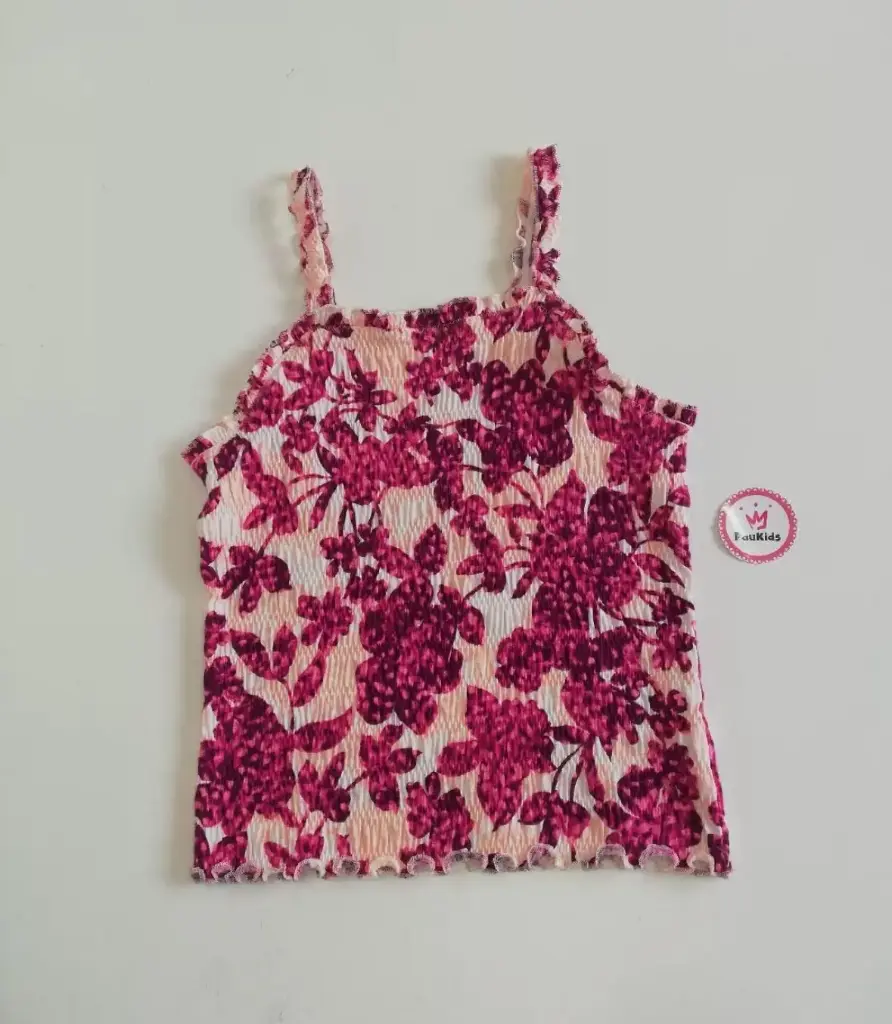 Blusa tirantes rosa/fucsia elásticos