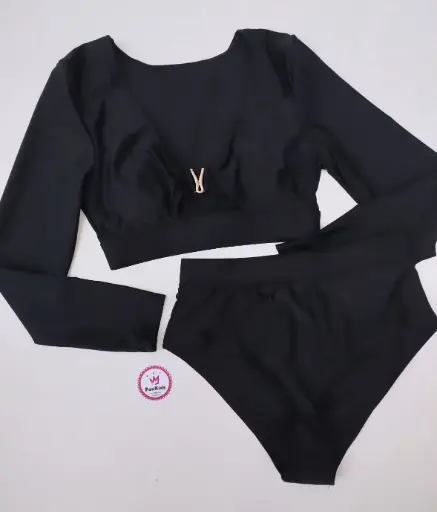 Set x2 traje de baño negro ml