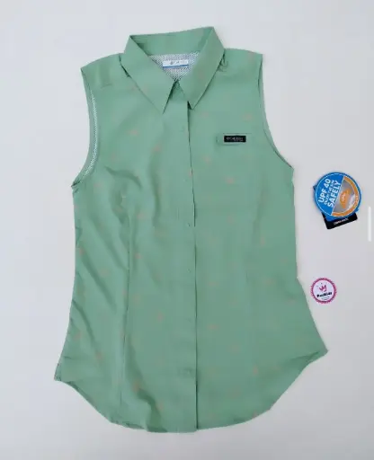 Blusa verde columbia mujer