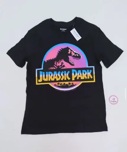 Camiseta negra jurassic park
