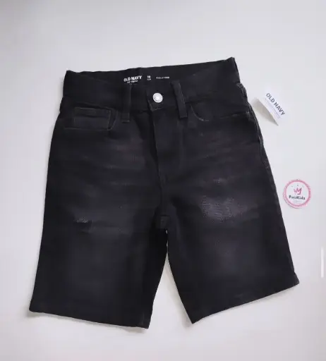 Pantaloneta jean negro
