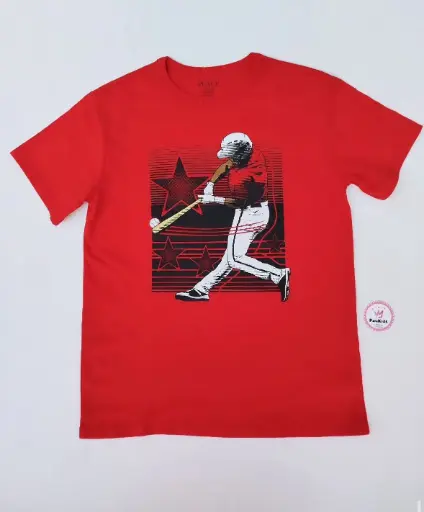 Camiseta roja beisbol