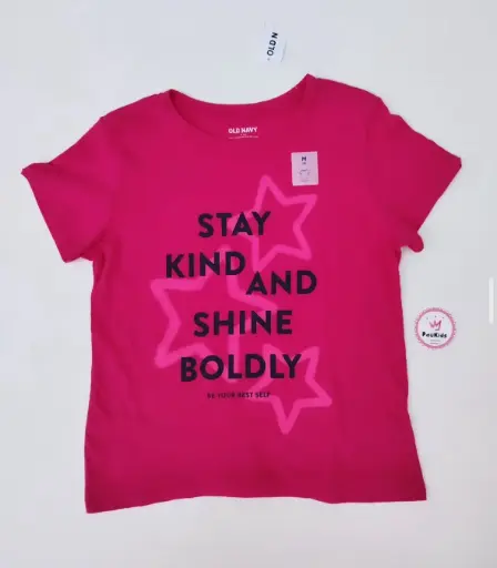 Blusa fucsia estrellas y frase