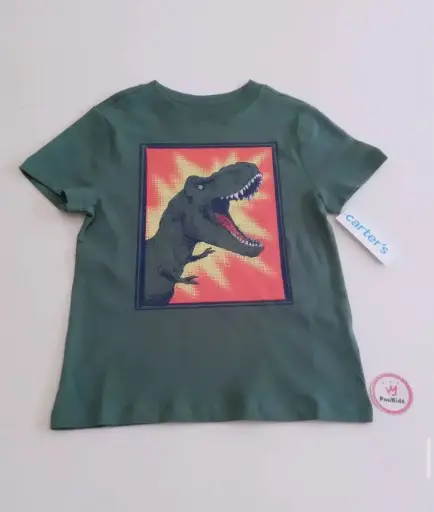 Camiseta verde T-rex