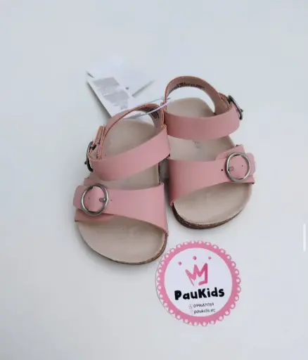 Zapatillas rosada hebilla 