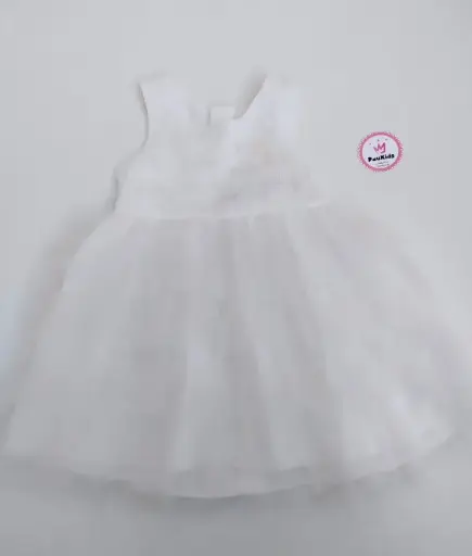 Vestido Blanco bordados mangas