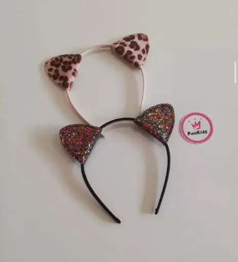 Set x2 diademas gatito