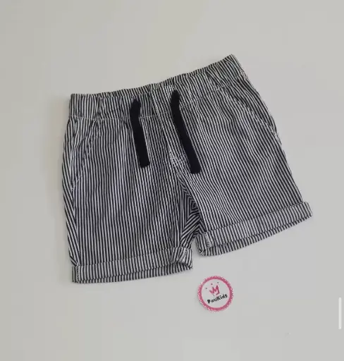 Pantaloneta cordón azul rayas
