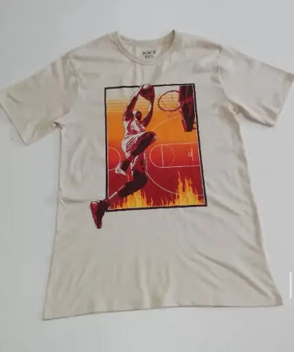 Camiseta beige basketball