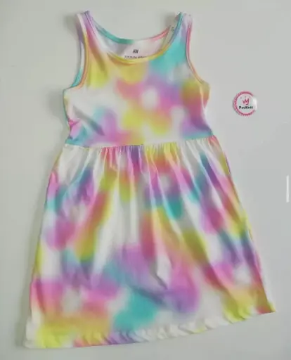 Vestido sencillo colores degradé