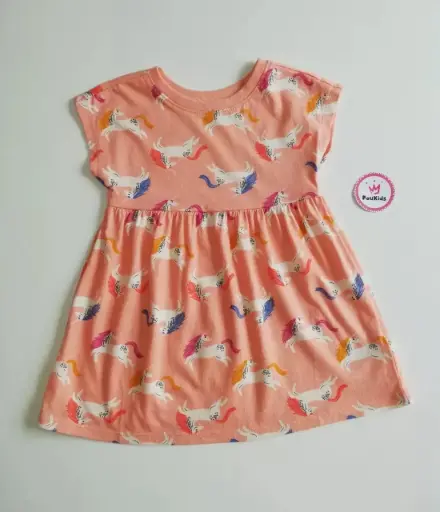 Vestido coral unicornios