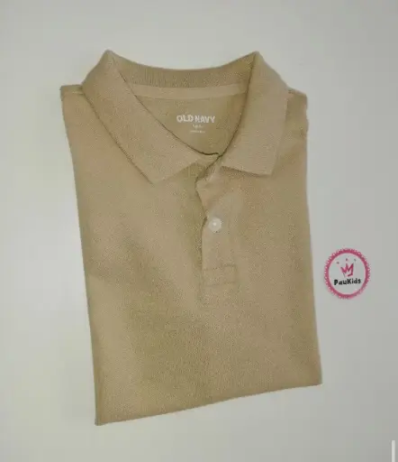 Camiseta tipo polo caqui