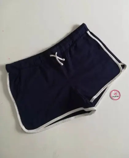 Short de tela azul 