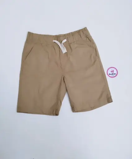 Pantaloneta caqui elástico cordón