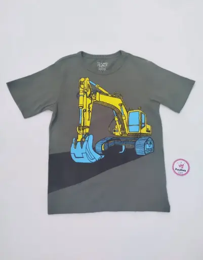 Camiseta gris tractor oruga