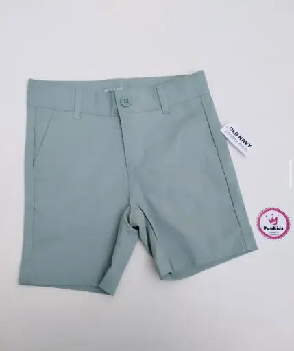 Pantaloneta celeste con botón