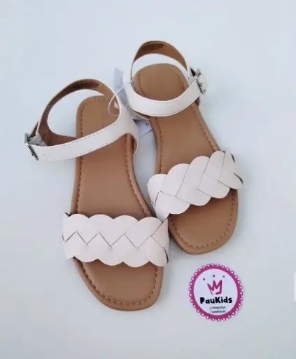 Zapatillas blancas trenzado