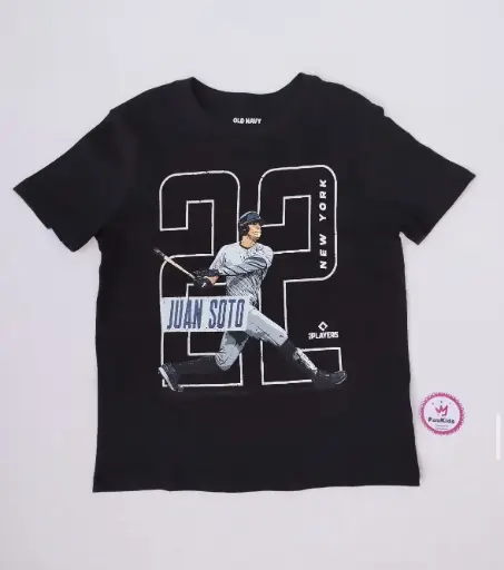 Camiseta negra beisboll #22